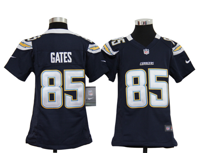 Nike Jersey Navy Blue Game youths Team San Diego Chargers 85 Antonio Gates